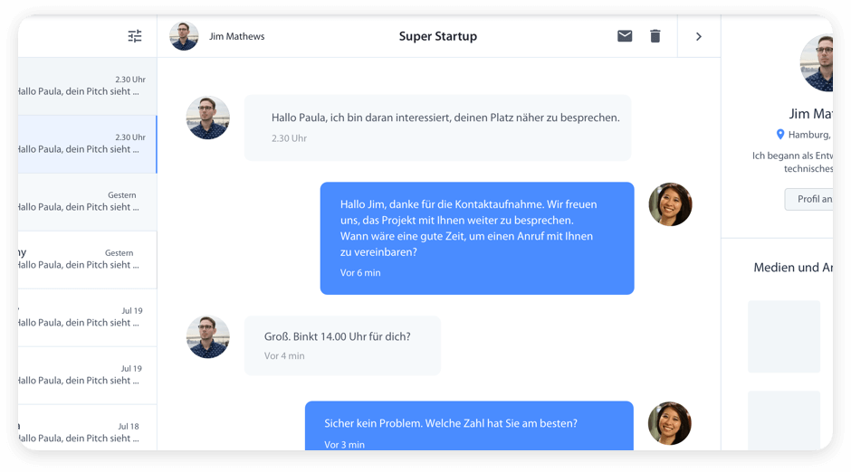 Verbinden Sie sich mit Investoren